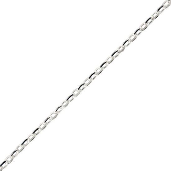 Picture of Sterling Silver Round Diamond Cable Chain 16 Inch x 1.50mm