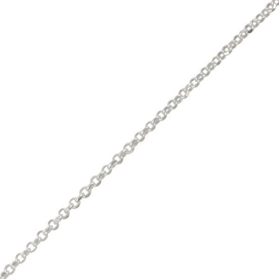 Picture of Sterling Silver Diamond Cut Rolo Chain 20 Inch x 1.5mm<br />Made in Italy