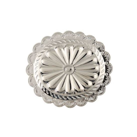 Picture of Nickel Silver Plated Sunburst Concho, 64x72mm, 10pc Pkg