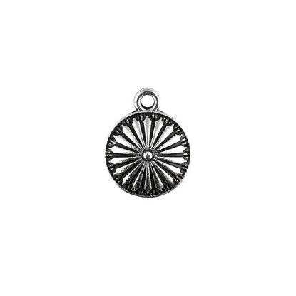 Picture of Silver Plated, 15mm,Navajo Concho Charm, 10 Charms