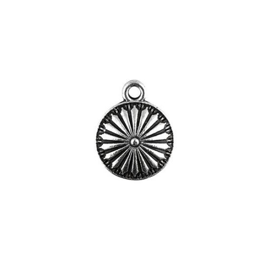 Picture of Silver Plated, 15mm,Navajo Concho Charm, 10 Charms