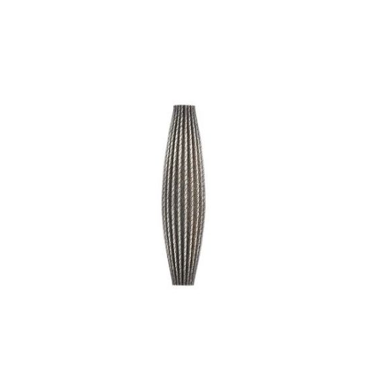 Picture of Sterling Silver Navajo Pearl Style by JCK, 6x25mm Corrugated Melon Bead
