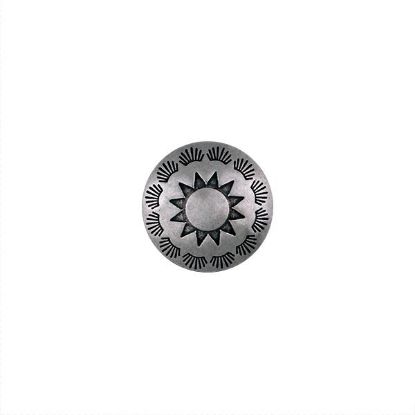 Picture of Nickel Silver Sunrise 17mm Concho with Loop