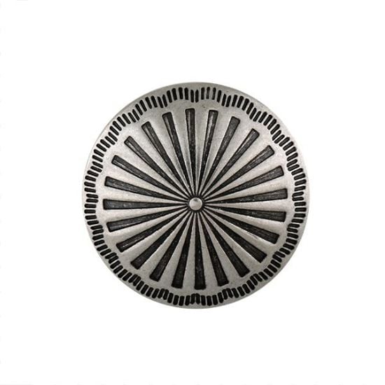 Picture of Nickel Silver Sunburst 30mm Concho with Loop