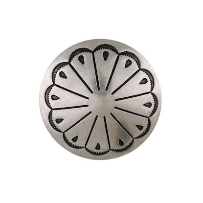 Picture of Nickel Silver Pearl 30mm Concho with Loop