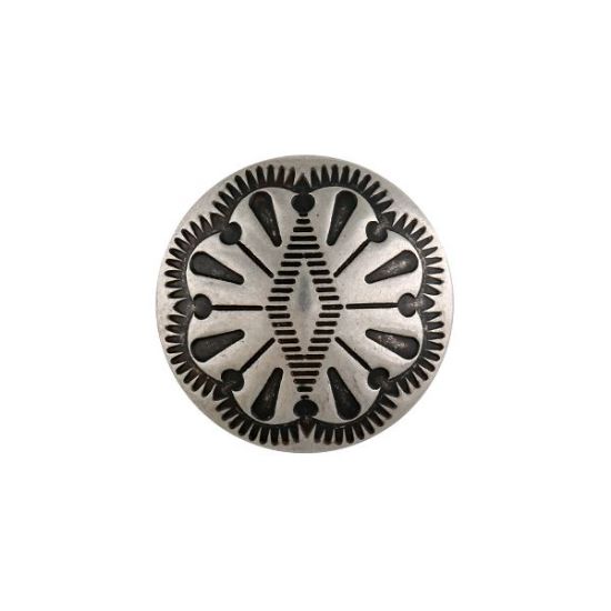 Picture of Nickel Silver Diamond 25mm Concho with Loop