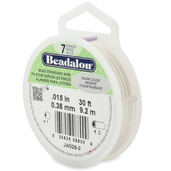 Picture of Beadalon Silver Color Wire 7 Strand .015 Inch 30 Feet