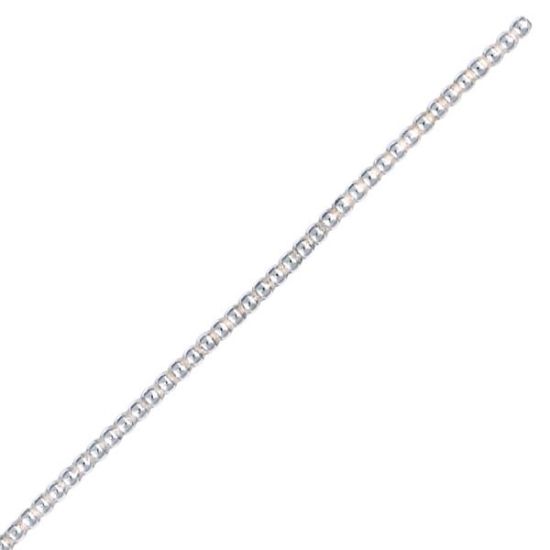 Picture of Wire Sterling Silver 12 Gauge/.081 Inch Blue Ribbon Half Bead