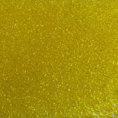 Picture of Size 11 Japanese Seed Beads, Transparent Yellow (#136), Approximately 25 Grams