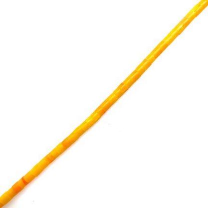 Picture of Block Orange Spiny Oyster Heishi Beads 2-3mm, 24" Length