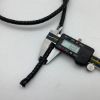 Picture of Handmade Black Leather, Cotton Core, Braided Bolo Cord, 8 Ply, Approx. 44" Length, Approx. 7.5-8mm Thick
