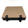 Picture of Black Half Size Tray with Acrylic Lid, 7-1/4" x 8-1/4" x 1-1/2" H
