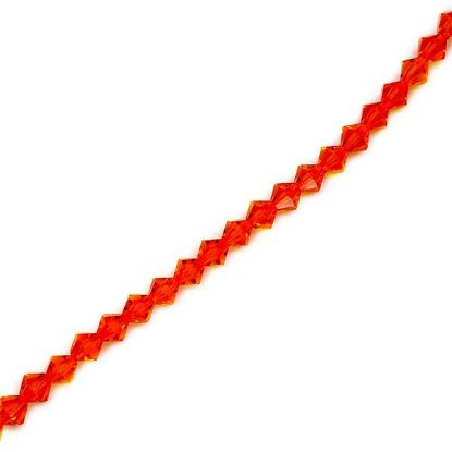 Picture of 6mm Preciosa Bi-Cone, Sun Glass Beads, 5in Strand