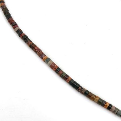 Picture of Ocean Jasper Heishi Beads, 4mm, 15" Strand