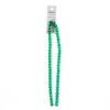 Picture of Crystal Lane 6x8mm Transparent Dark Green Aurora Borealis Rondelle, 2 Strand 7" Strands