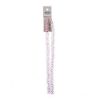 Picture of Crystal Lane 6x8mm Transparent Pink Aurora Borealis Rondelle, 2 Strand 7" Strands