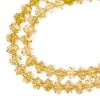 Picture of Crystal Lane 6x8mm Transparent Topaz Aurora Borealis Rondelle, 2 Strand 7" Strands