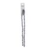 Picture of Crystal Lane 6x8mm Opaque Silver Iris Rondelle, 2 Strand 7" Strands