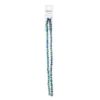 Picture of Crystal Lane 4x6mm Opaque Dark Green with Half Blue Iris Rondelle, 2 Strand 7" Strands