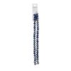 Picture of Crystal Lane 8x10mm Opaque Dark Sapphire with Half Multi-Color Iris Rondelle, 2 Strand 7" Strands