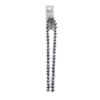 Picture of Crystal Lane 8x10mm Opaque Silver Iris Rondelle, 2 Strand 7" Strands