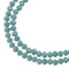 Picture of Crystal Lane 3x4mm Opaque Dark Blue Rondelle, 2 Strand 7" Strands