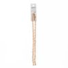 Picture of Crystal Lane 4x6mm Opaque Light Champagne Luster Rondelle, 2 Strand 7" Strands