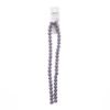 Picture of Crystal Lane 8x10mm Opaque Dark Purple Rondelle, 2 Strand 7" Strands