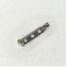Picture of Nickel Plated Pin Back with Safety Catch, 1" - Sold in Packages of 10