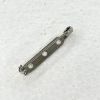 Picture of Nickel Plated Pin Back with Safety Catch, 1-1/4" - Sold in Packages of 10