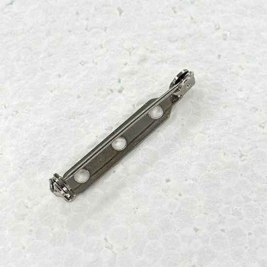 Picture of Nickel Plated Pin Back with Safety Catch, 1-1/4" - Sold in Packages of 10