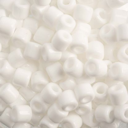 Picture of Czech Glass Rola Beads, Opaque White, 6mm
