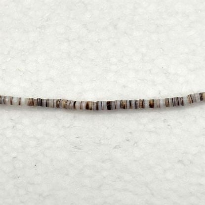 Picture of Tiger Cowrie Heishi Beads, 2-3mm.