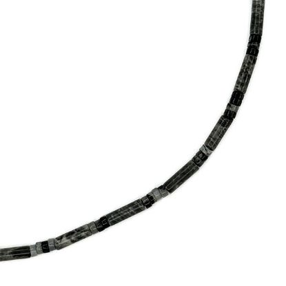 Picture of Chinese Picasso Jasper Heishi & Tube Beads, 4mm 16" Strand