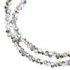 Picture of Crystal Lane 1.5x2.5mm Transparent Rose Green Luster Rondelle, 2 Strand 7" Strands