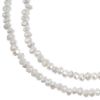 Picture of Crystal Lane 1.5x2.5mm Opaque Matte White Aurora Borealis Rondelle, 2 Strand 7" Strands