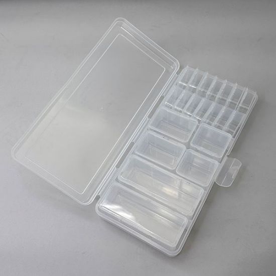 Picture of Storage Organizer with 20 Multi-Size Flip-top Clear Boxes