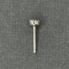 Picture of Sterling Silver 3mm Bezel Cup, Ear Post .036" x 3/8", Sold Per Pair