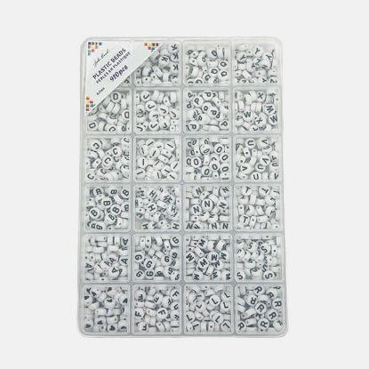 Picture of 4x7mm Alphabet Plastic Beads