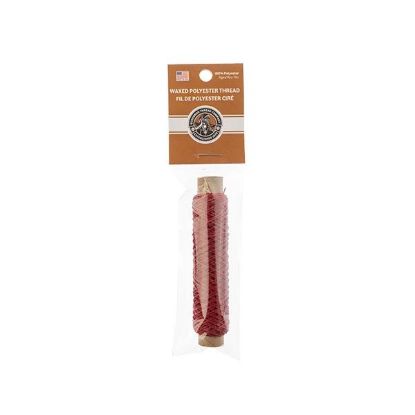 Picture of Red Wax Poly Thread 75 Feet .015 Inch