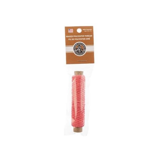 Picture of Pink Wax Poly Thread 75 Feet .015 Inch