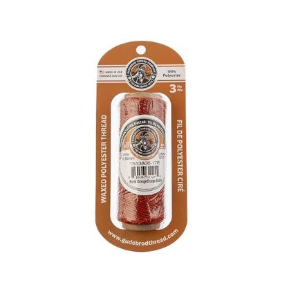 Picture of Burnt Orange Wax Poly Thread 500 Feet .015 Inch
