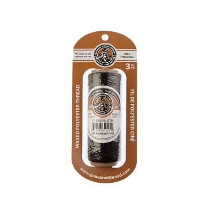 Picture of Dark Brown Wax Poly Thread 500 Feet .015 Inch