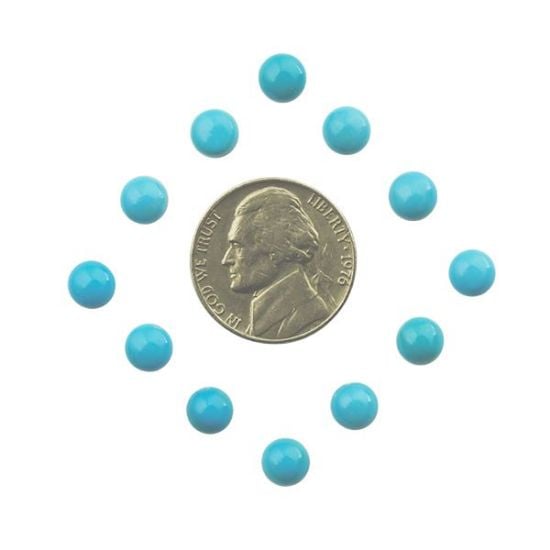 Picture of Enhanced Sleeping Beauty Turquoise Cabochon, 6mm