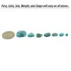 Picture of Small Enhanced Arizona Turquoise Cabochon (No Back)
