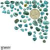Picture of Extra Small Enhanced Arizona Turquoise Cabochon (No Back)