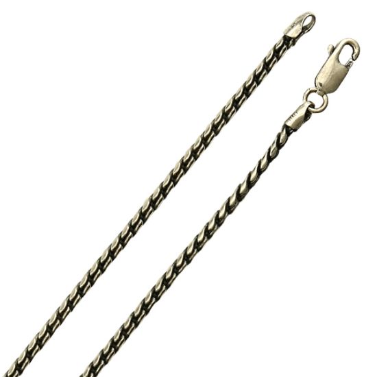 Picture of Sterling Silver Ox Link Chain, 2.1mm 18" Length