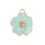 Picture of Sweet & Petite Charms, 20x24mm Blue Flower, 4 pieces