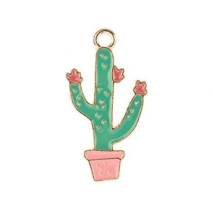 Picture of Sweet & Petite Charms, 29x16mm Potted Cactus, 8 pieces