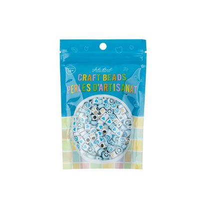Picture of Craft Beads Mix Discs and Squares, Blue